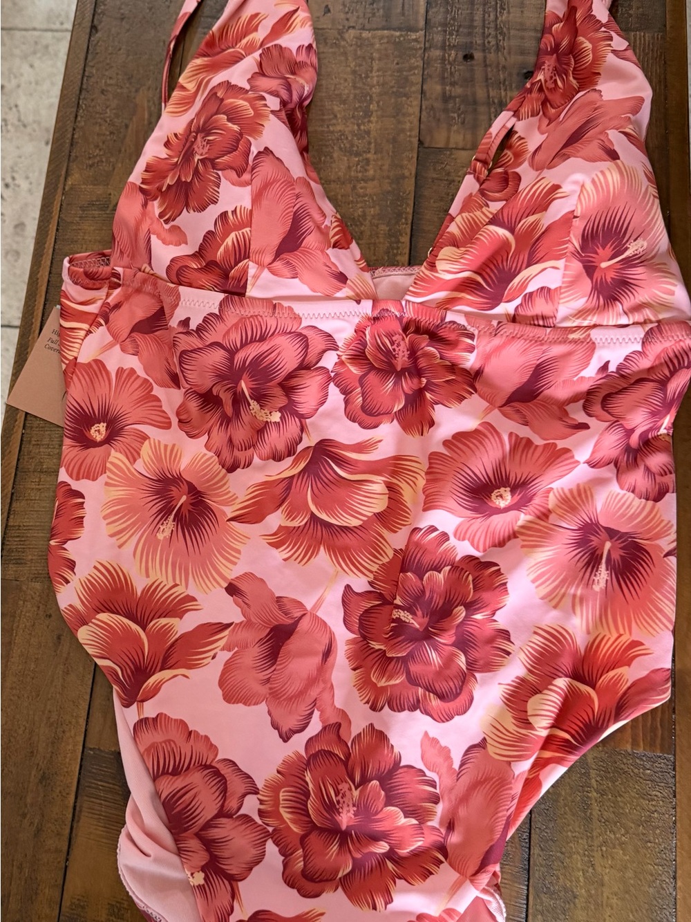 Target Women’s Pink Floral One-Piece Swimsuit